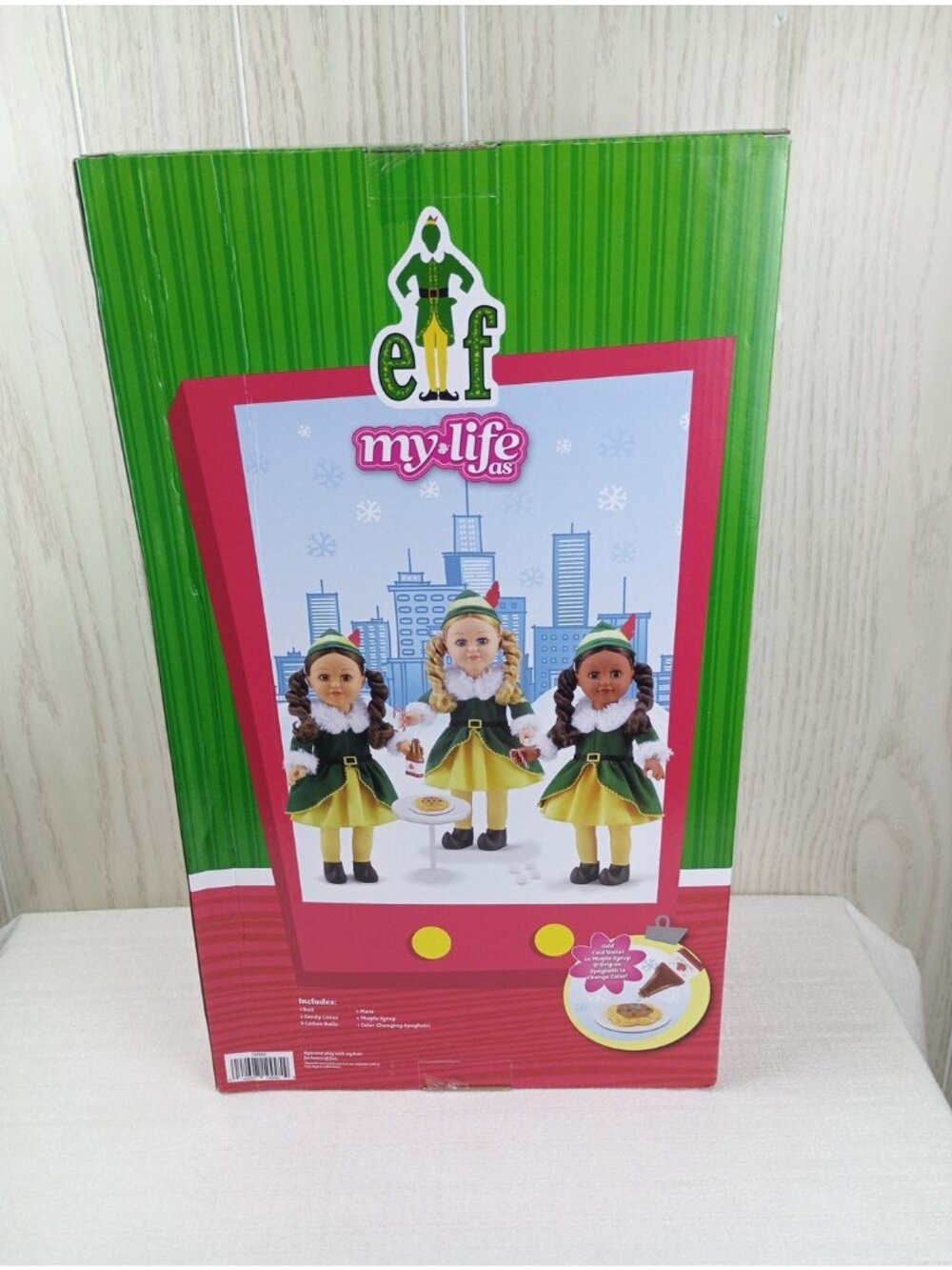 My Life as Buddy the Elf 18" Doll Dark Black Hair Christas Movie baby doll - Picture 9 of 15